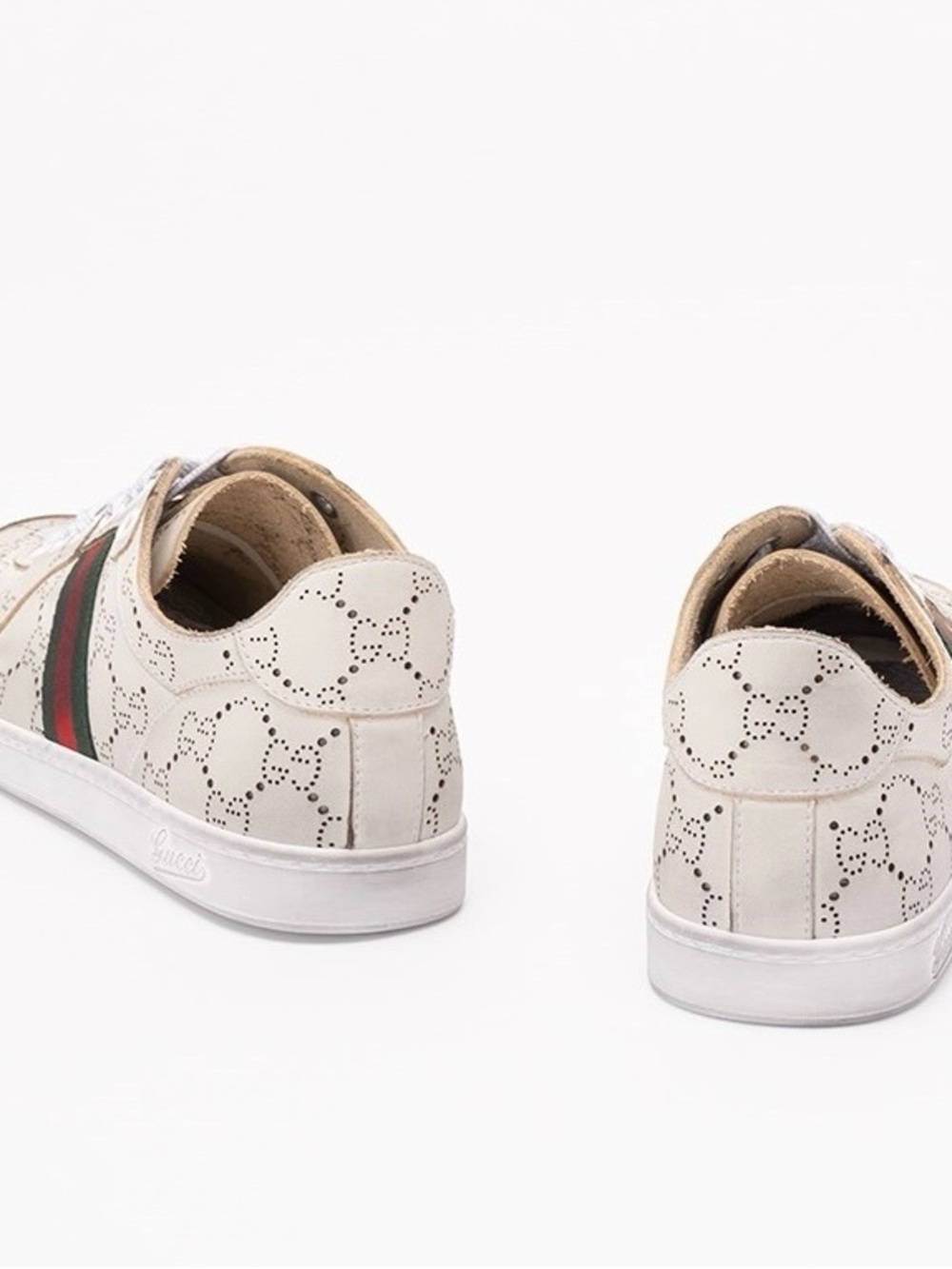 GUCCI GG logo lasered stretch sneakers - Picture 4 of 5